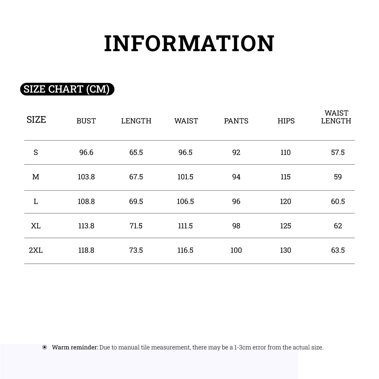 Size Guide