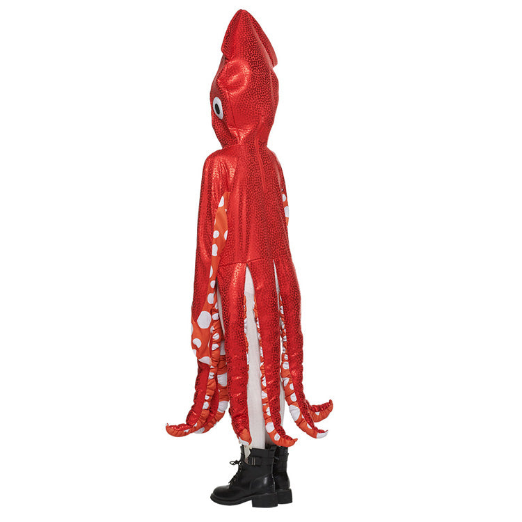 Boys' Red Squid Costume