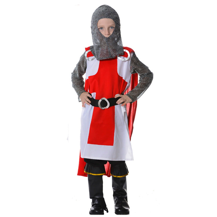 European Crusader Soldier Costume for Boys