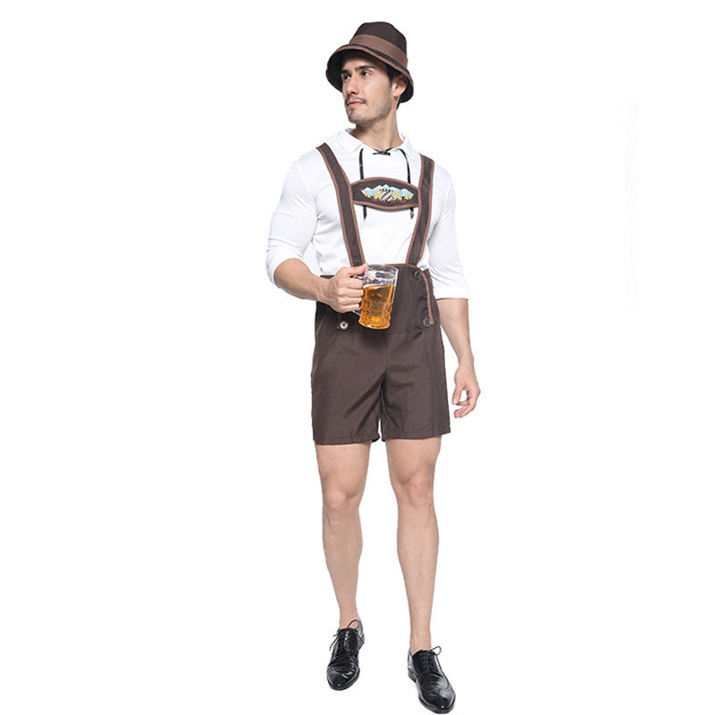 Oktoberfest Overalls,Brown