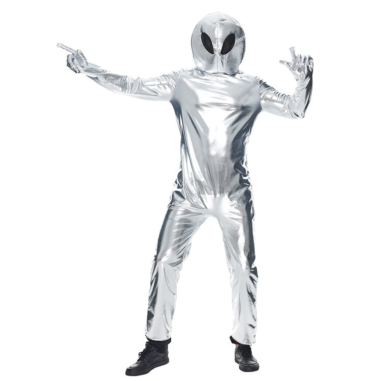 Silver Alien Costume for Adults
