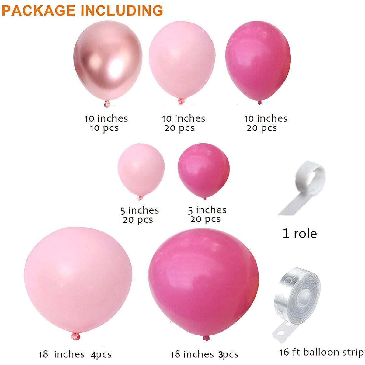 Macaron Pink Balloon Arch