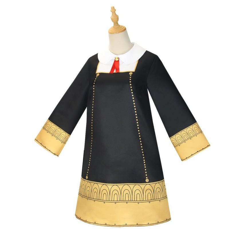 Anime SPY×FAMILY Anya Forger Golden Dress Cosplay