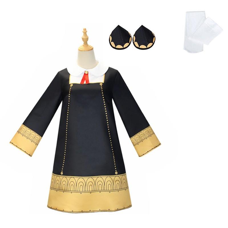 Anime SPY×FAMILY Anya Forger Golden Dress Cosplay