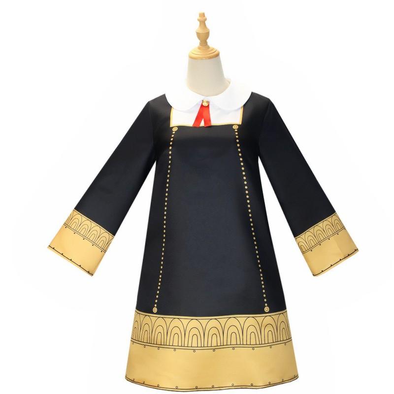 Anime SPY×FAMILY Anya Forger Golden Dress Cosplay