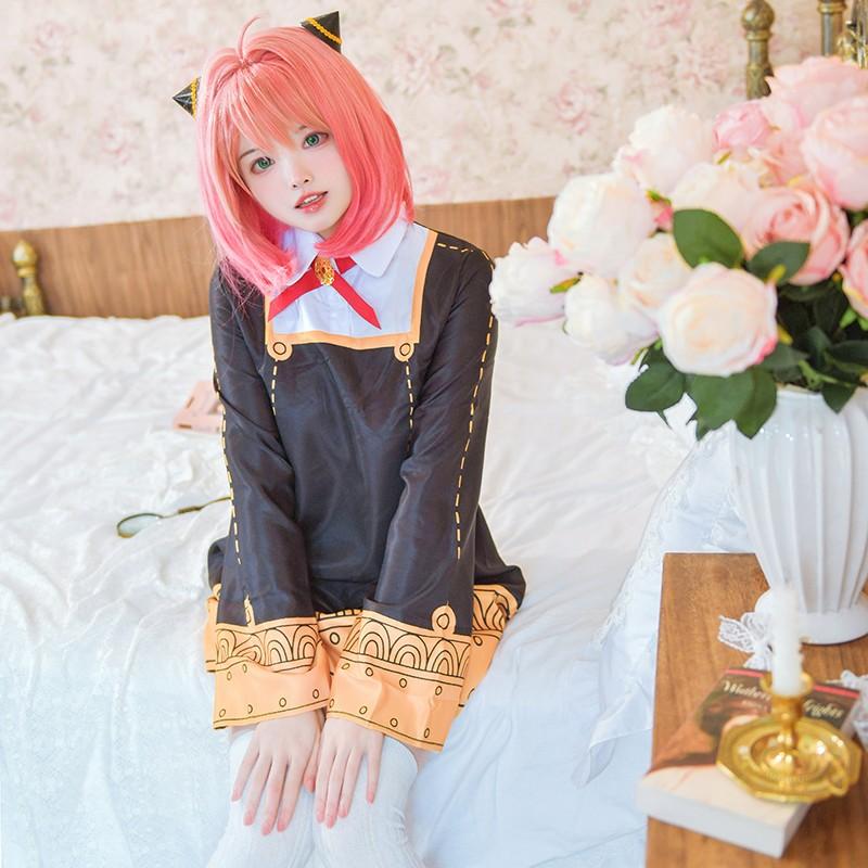 Anime SPY×FAMILY Anya Forger Golden Dress Cosplay