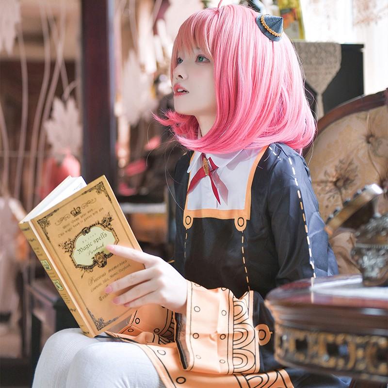 Anime SPY×FAMILY Anya Forger Golden Dress Cosplay