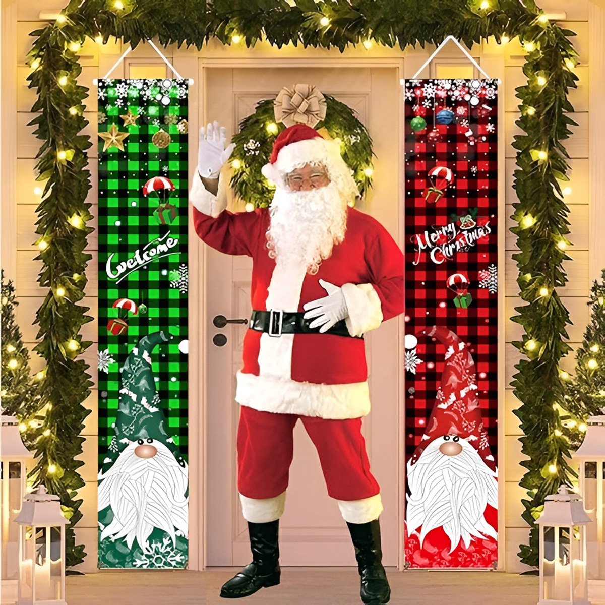 Santa Costumes - Deluxe Santa Claus Costume 11-Piece Set