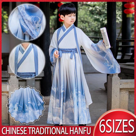 Traditional Boys' Scholarly Chinese Hanfu Set