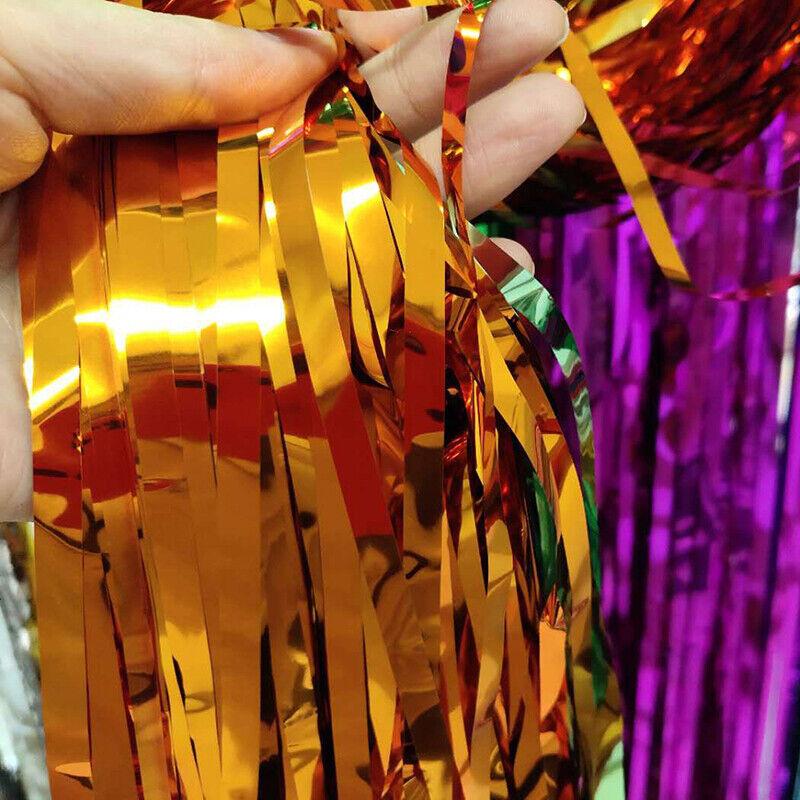 Party Decoration Birthday Metallic Tinsel Foil Curtain