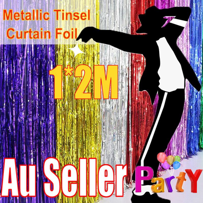Party Decoration Birthday Metallic Tinsel Foil Curtain