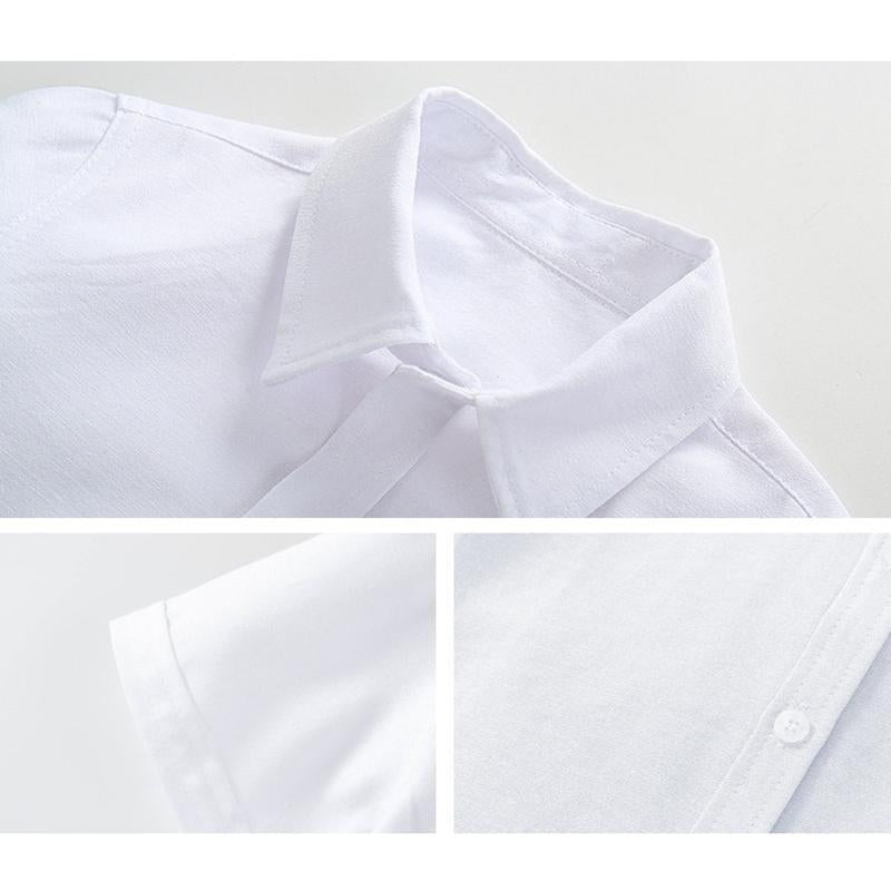 Classic White Summer Shirts for Kids - Perfect School Uniform