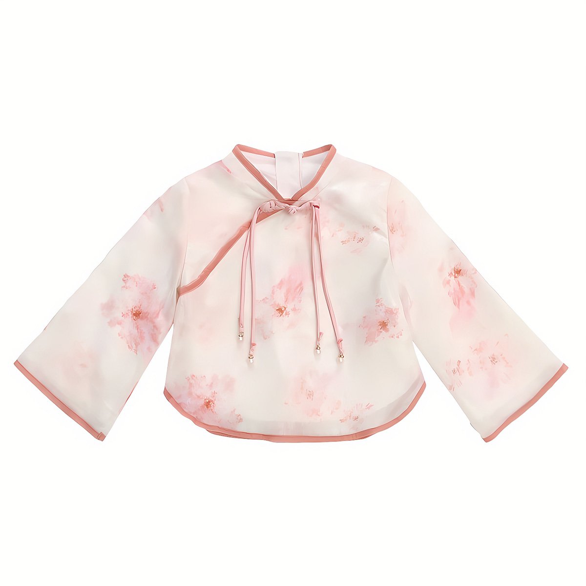 Girls Hanfu Two-Piece Set with embroidered traditional Chinese fashion
