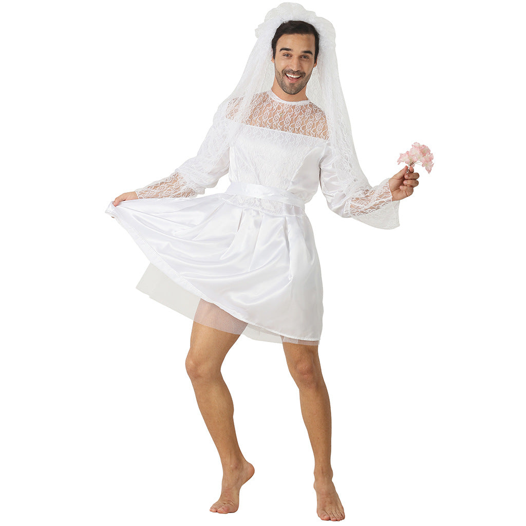 Funny Mens costumes Wedding Dress