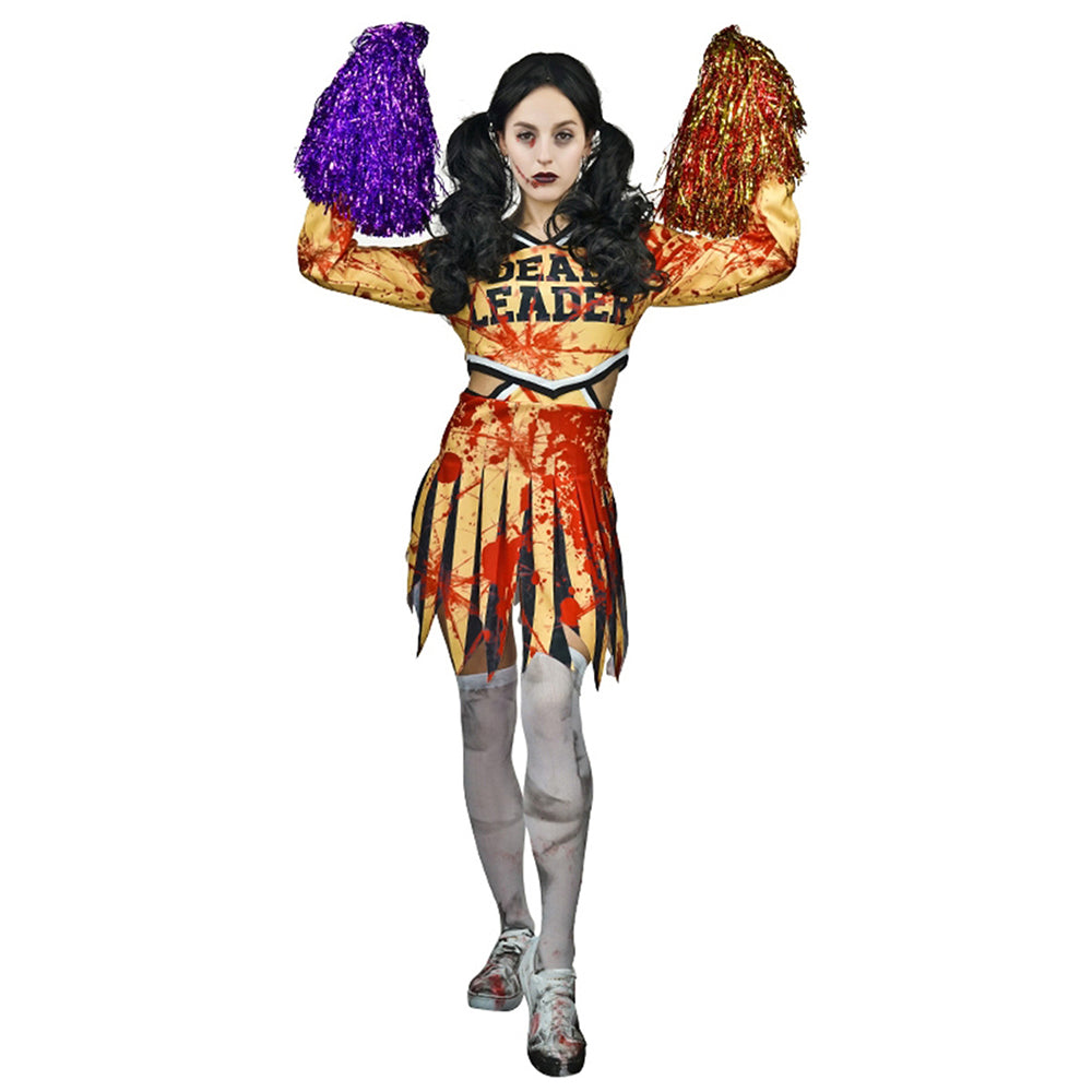 Zombie Couple Costume, Women Cheerleading