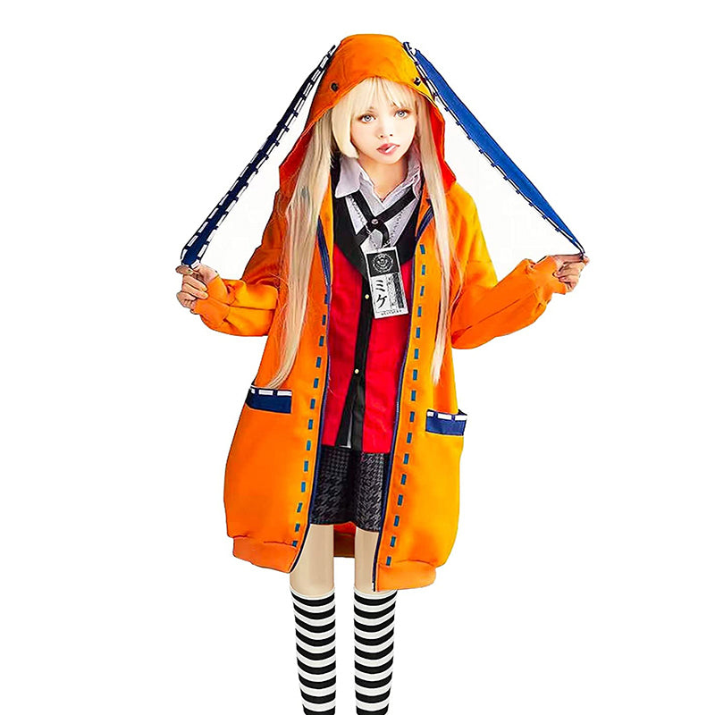 Runa Yomozuki Kakegurui Cosplay Hoodie with Rabbit Ears  Meta Title: