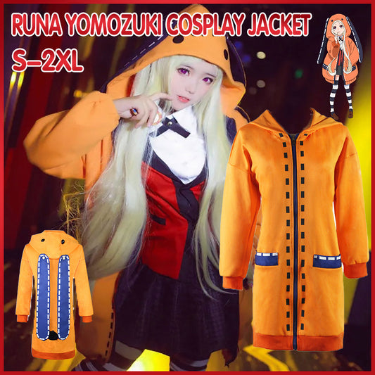 Runa Yomozuki Kakegurui Cosplay Hoodie with Rabbit Ears  Meta Title: