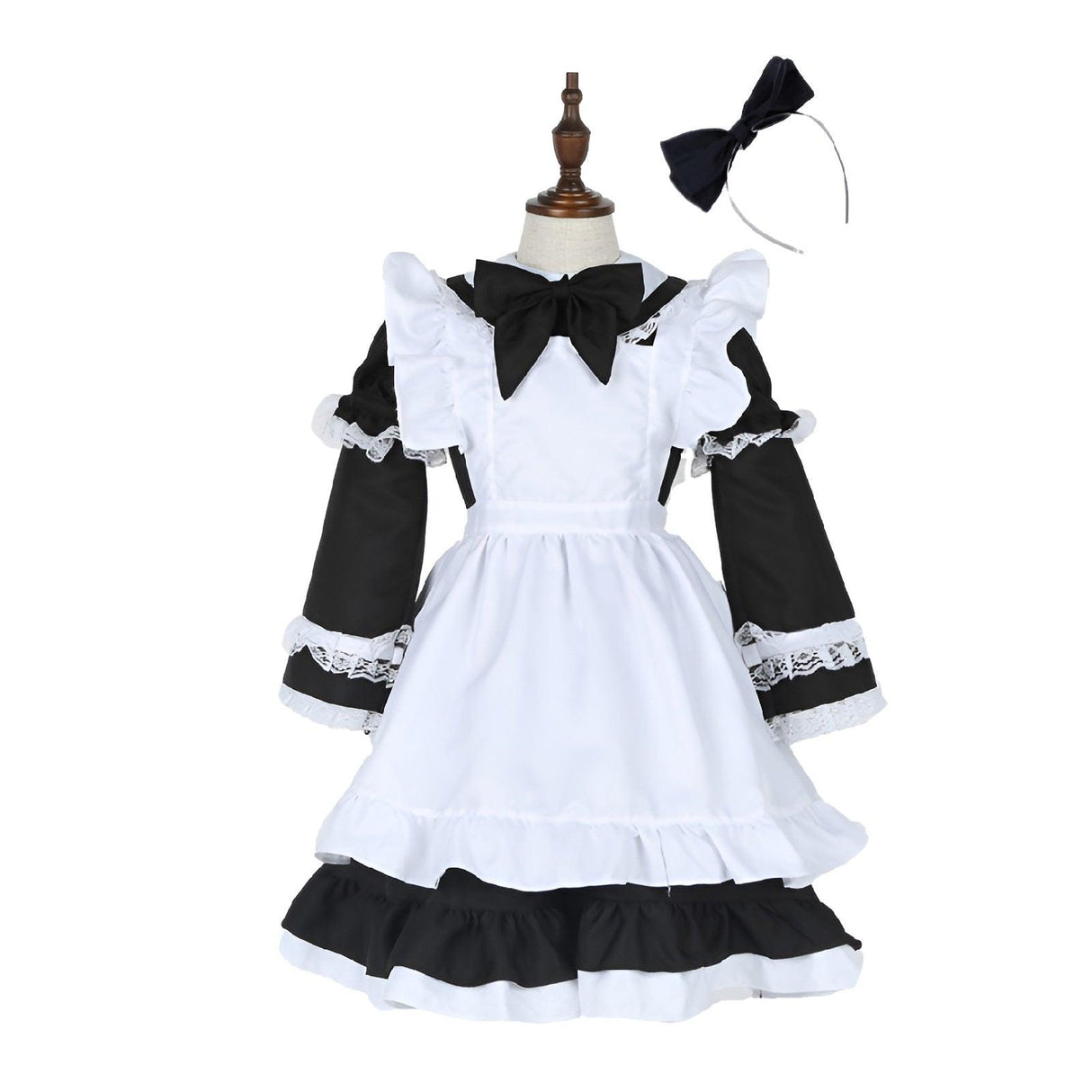 Fairy Tales Fantasy Wonderland Blue Maid Halloween Costume Princess Dress Cosplay Girls Costume - Aimall