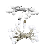 USB Bulb Ball Fairy String Strips Lights Home Garden Lamp Halloween Xmas Party - Aimall