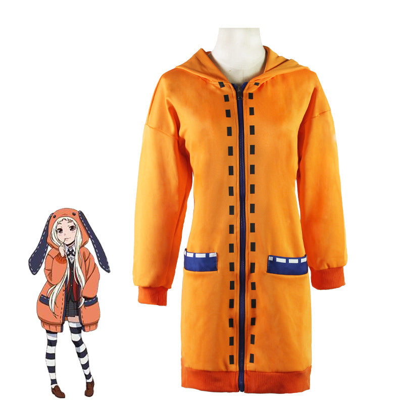 Runa Yomozuki Kakegurui Cosplay Hoodie with Rabbit Ears  Meta Title: