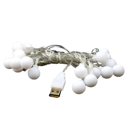 USB Bulb Ball Fairy String Strips Lights Home Garden Lamp Halloween Xmas Party - Aimall