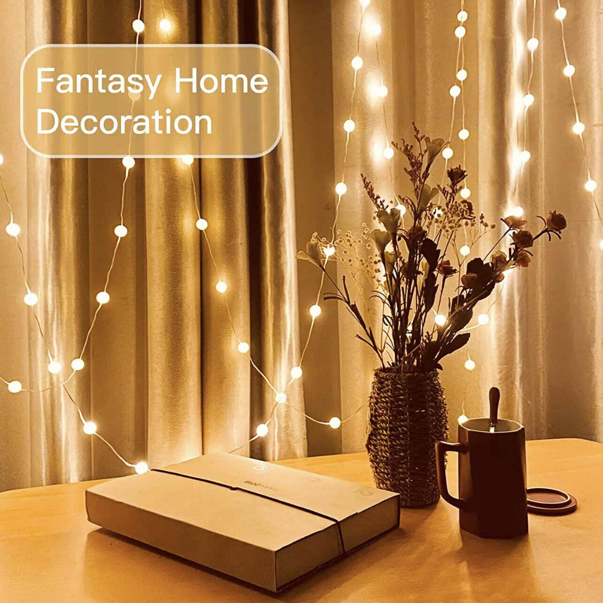 USB Bulb Ball Fairy String Strips Lights Home Garden Lamp Halloween Xmas Party - Aimall