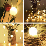 USB Bulb Ball Fairy String Strips Lights Home Garden Lamp Halloween Xmas Party - Aimall