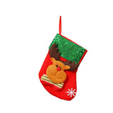 Christmas Stocking Socks Ornament Xmas Tree Party Hanging Gift Candy Bags Decor - Aimall