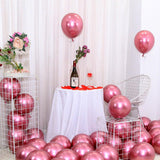 50x Thick 10"25cm Chrome Metallic Balloon Helium Birthday Wedding Party Balloons - Aimall