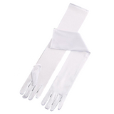 Elegant Long Satin Evening Gloves