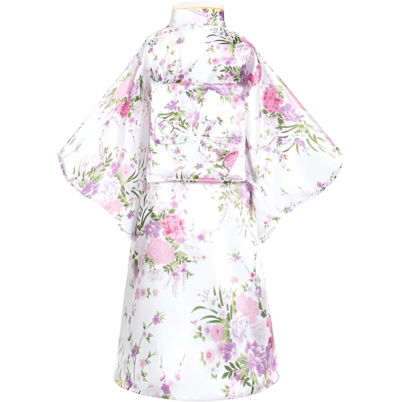 Traditional Japanese Girls' Blossom Kimono Dress Set