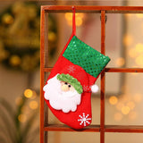 Christmas Stocking Socks Ornament Xmas Tree Party Hanging Gift Candy Bags Decor - Aimall