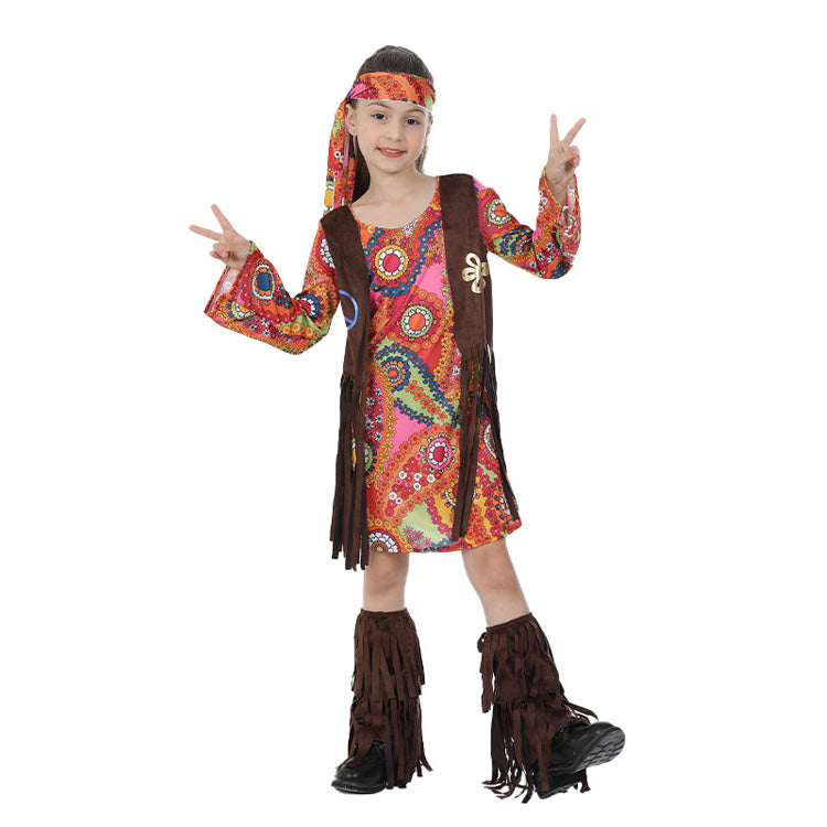 60's Hippie Costume for Girls