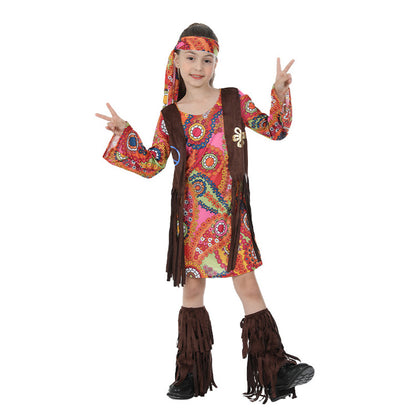 60's Hippie Costume for Girls