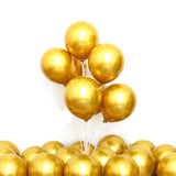 50x Thick 10"25cm Chrome Metallic Balloon Helium Birthday Wedding Party Balloons - Aimall