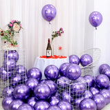 50x Thick 10"25cm Chrome Metallic Balloon Helium Birthday Wedding Party Balloons - Aimall