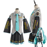 Hatsune Miku Cosplay Costume with Dress, Sleeves, Tie, and Hair Accessories