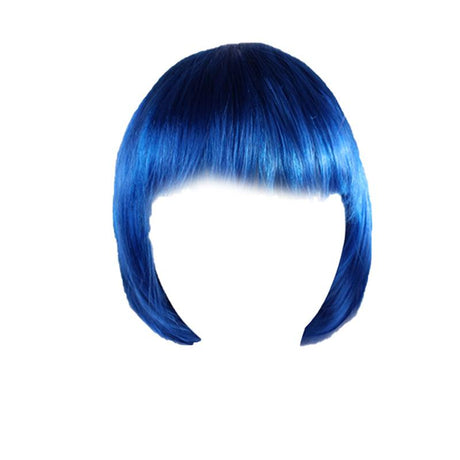 Womens Short Straight BOB Sleek Hair with bang Synthetic Cosplay Wig Wigs Party - Aimall