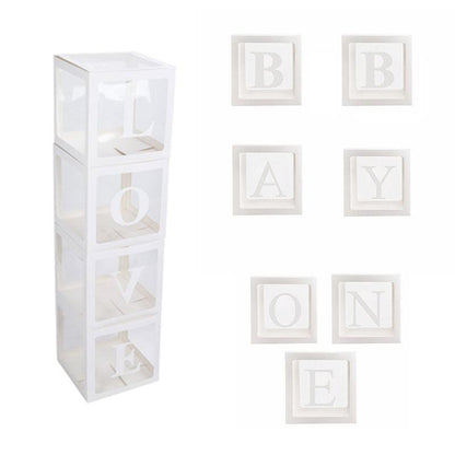 Baby Shower Decoration Transparent Balloon Box