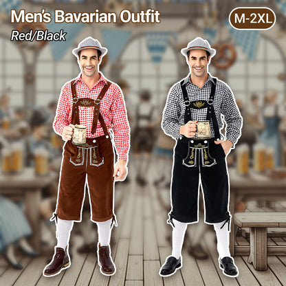 Traditional Bavarian Oktoberfest Lederhosen Outfit