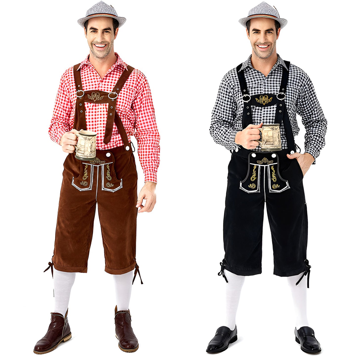 Traditional Bavarian Oktoberfest Lederhosen Outfit