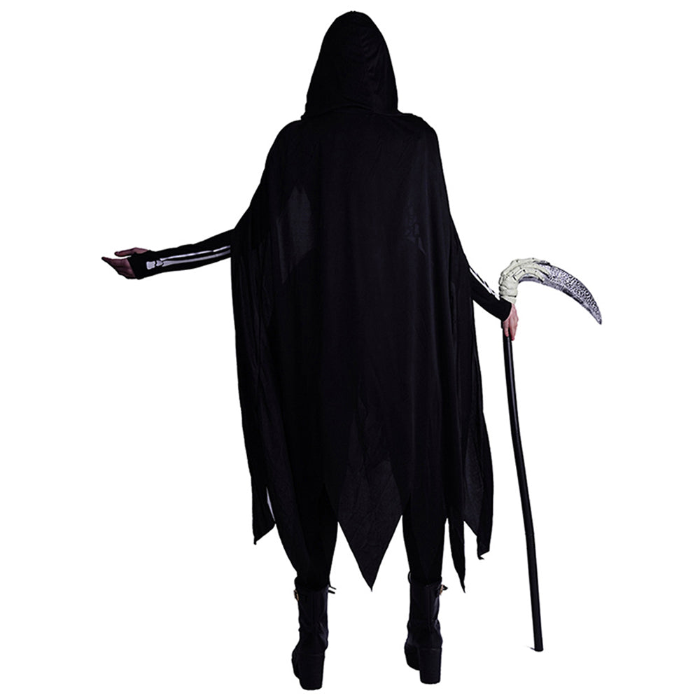 Black Cape Skeleton Costume