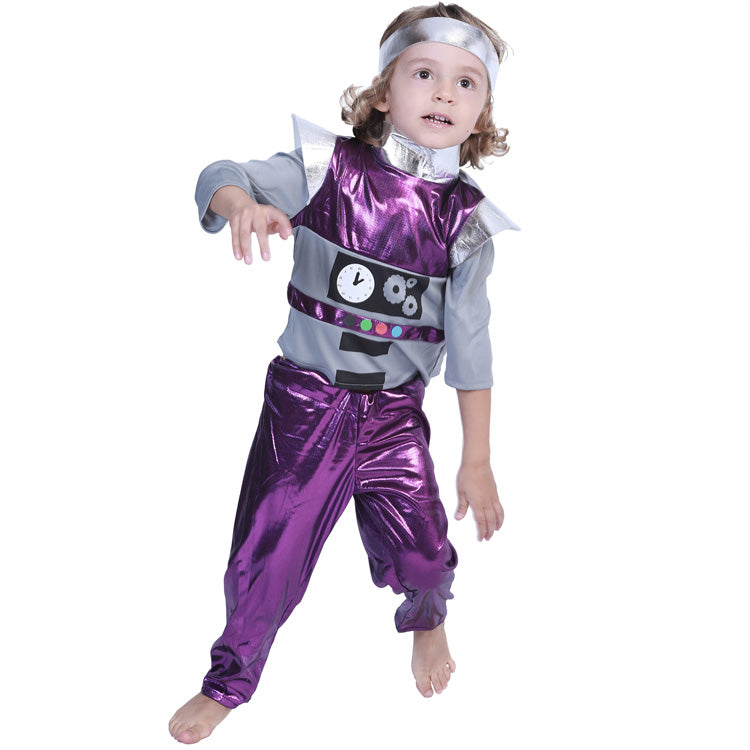 Boys' Purple Alien Robot Costume