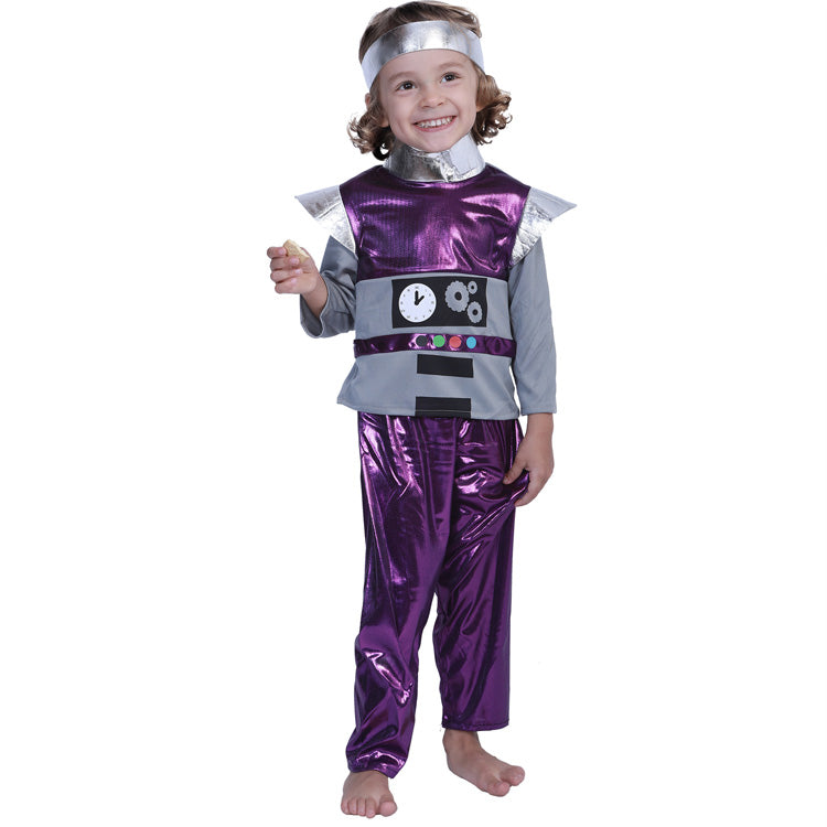 Boys' Purple Alien Robot Costume