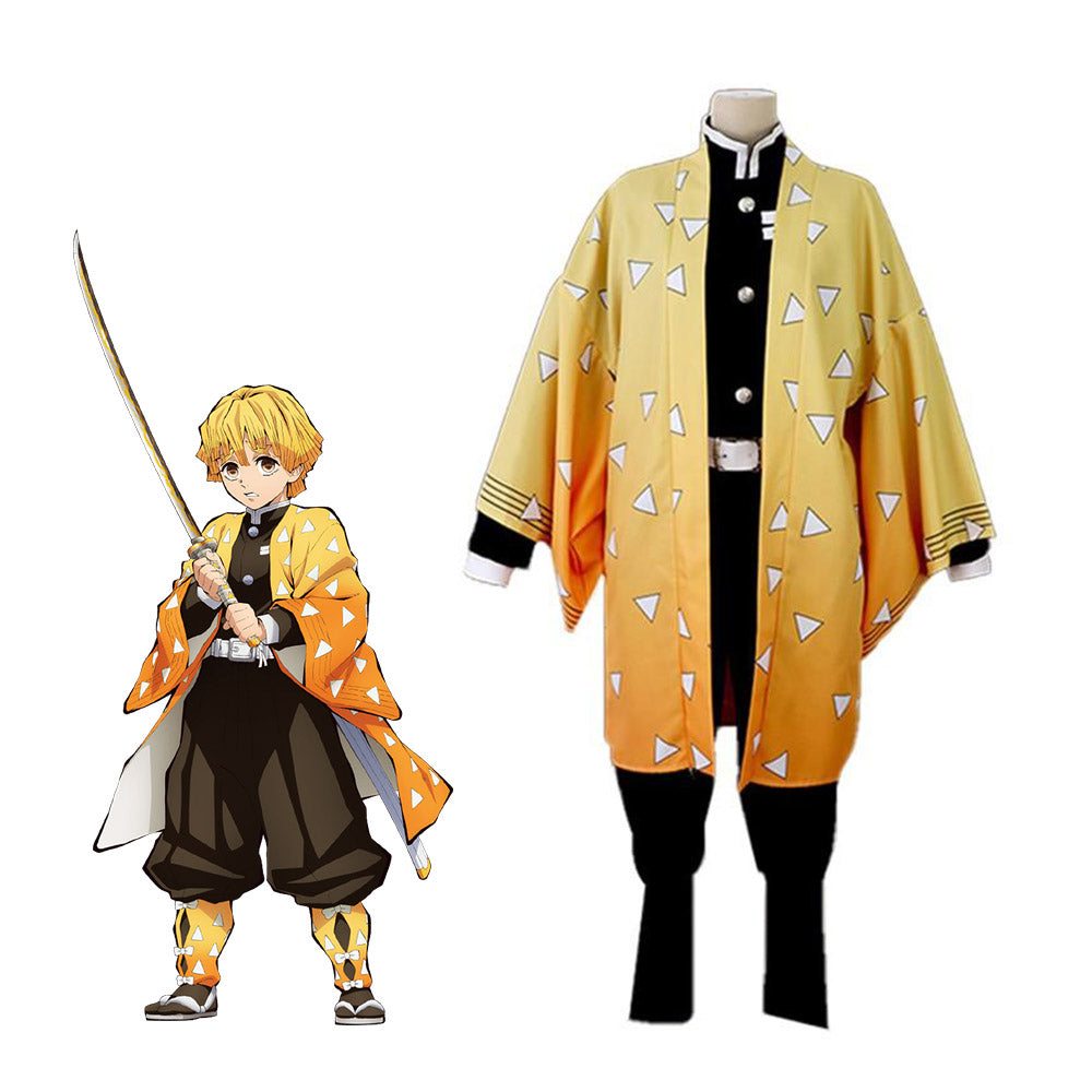 Demon Slayer Zenitsu Agatsuma Cosplay Costume