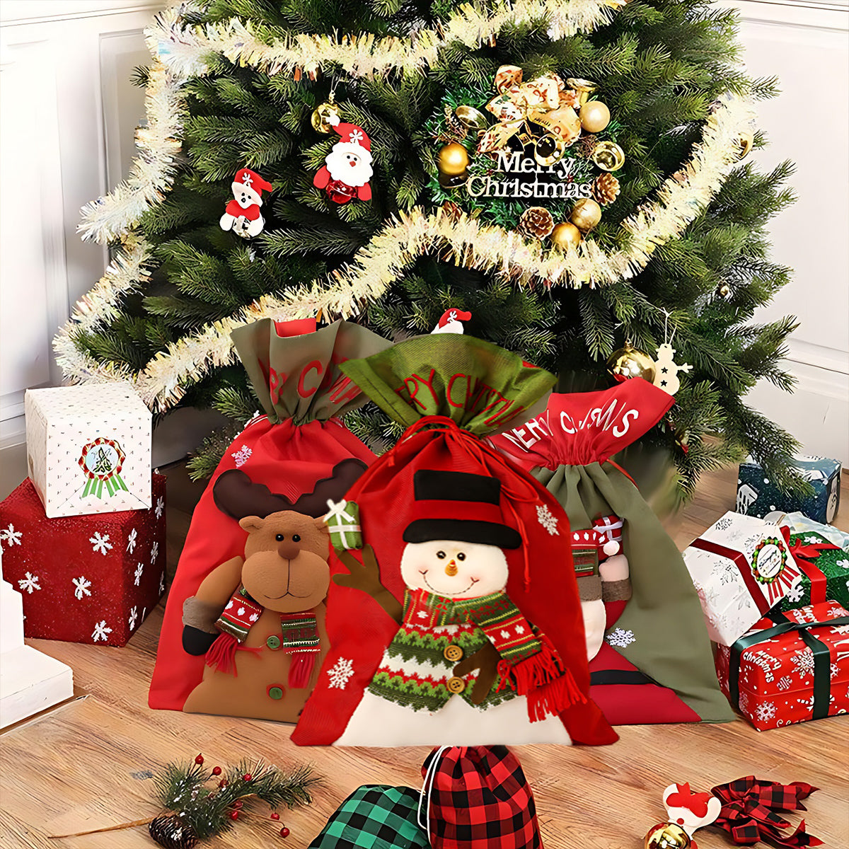 Festive Christmas Gift Sacks