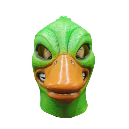 Green Angry Duck Mask