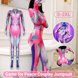 Overwatch' Rocket Girl Futuristic Jumpsuit Cosplay