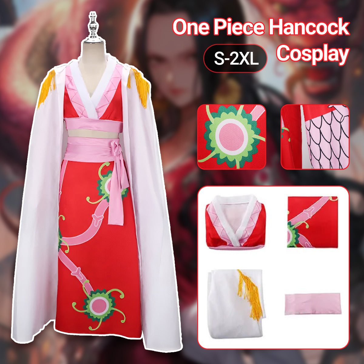 One Piece Boa Hancock 'Empress' Cosplay Costume