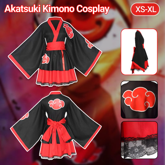 Naruto Akatsuki Kimono Cosplay Costume